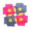 Self-sticking note Flower quilt