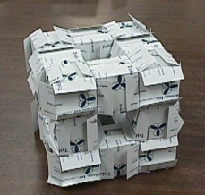 Level one Menger sponge.